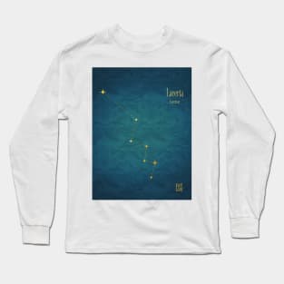 Night Sky Constellations - Lacerta Long Sleeve T-Shirt